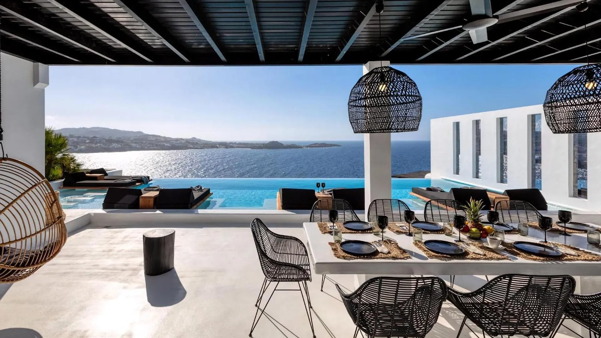 Dazzling Mykonos Villa Villa Lvellie 6 Bedrooms Unique Aegean Sea Views Private Infinity Pool Two Private Jacuzzis Psarou Beach 0*, Psarou (Mykonos) Griekenland