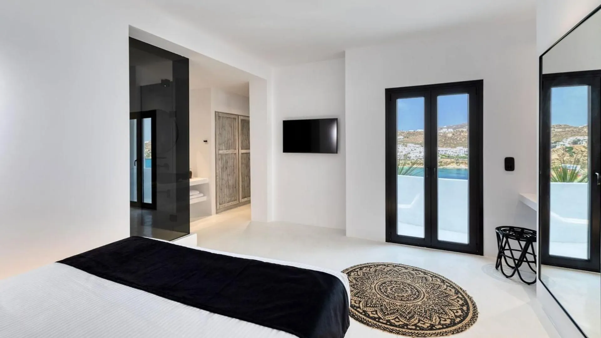 Dazzling Mykonos Villa Villa Lvellie 6 Bedrooms Unique Aegean Sea Views Private Infinity Pool Two Private Jacuzzis Psarou Beach Psarou (Mykonos)