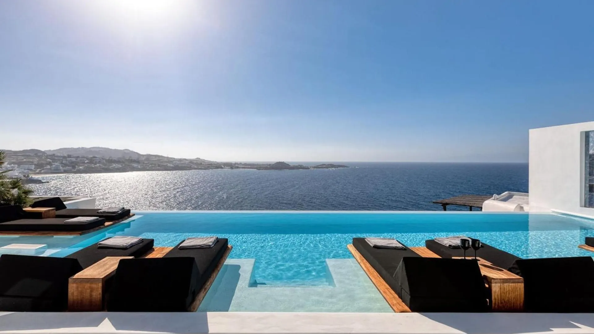 Dazzling Mykonos Villa Villa Lvellie 6 Bedrooms Unique Aegean Sea Views Private Infinity Pool Two Private Jacuzzis Psarou Beach